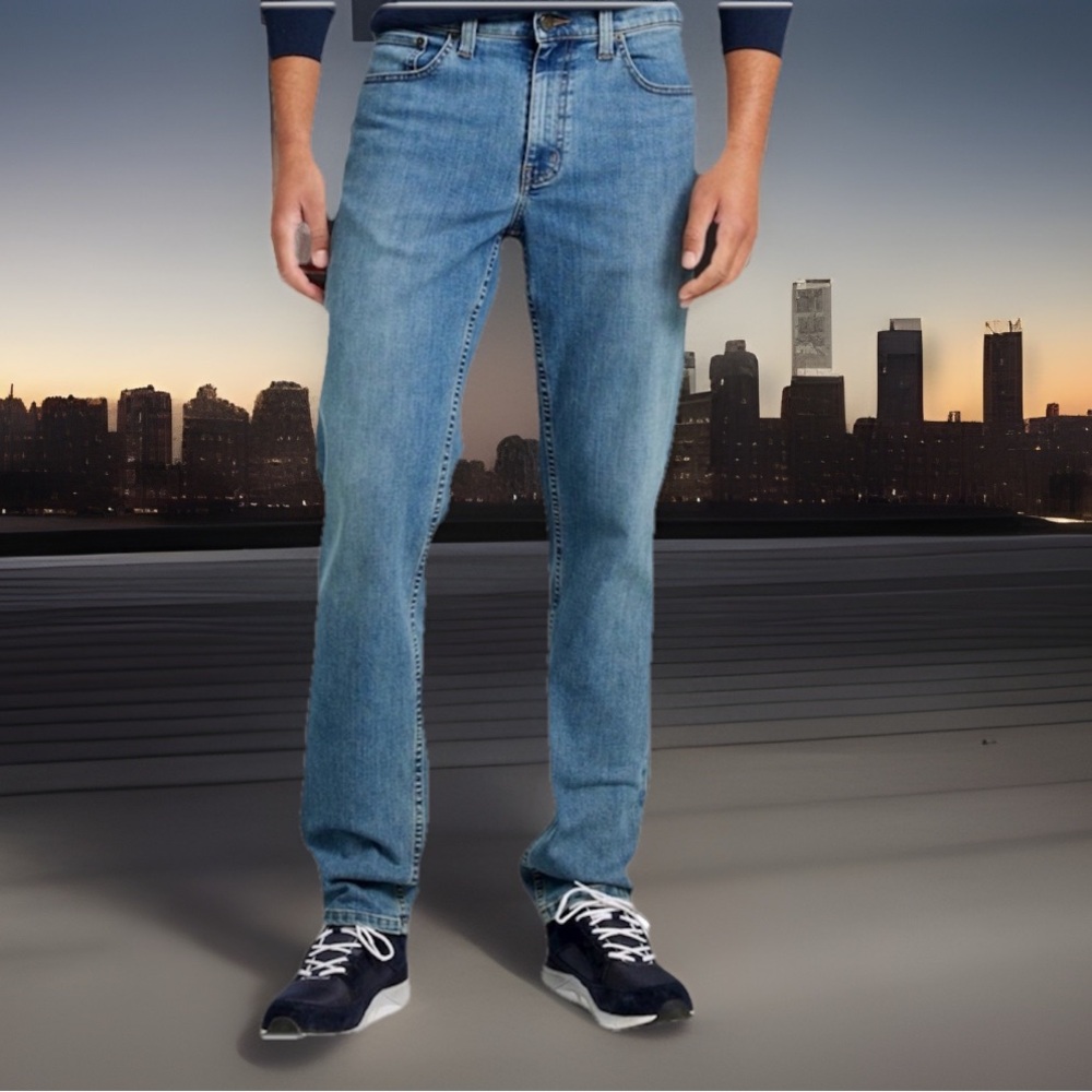 LL Bean Men’s Bean Flex Classic Fit Jeans Medium Wash Blue Denim Stretch 36x29